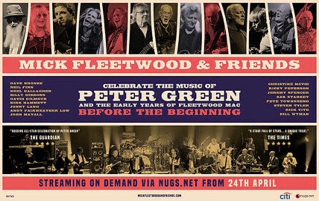 MICK FLEETWOOD & Friends Celebrate the Music of PETER GREEN – Streaming On Demand Event Announced