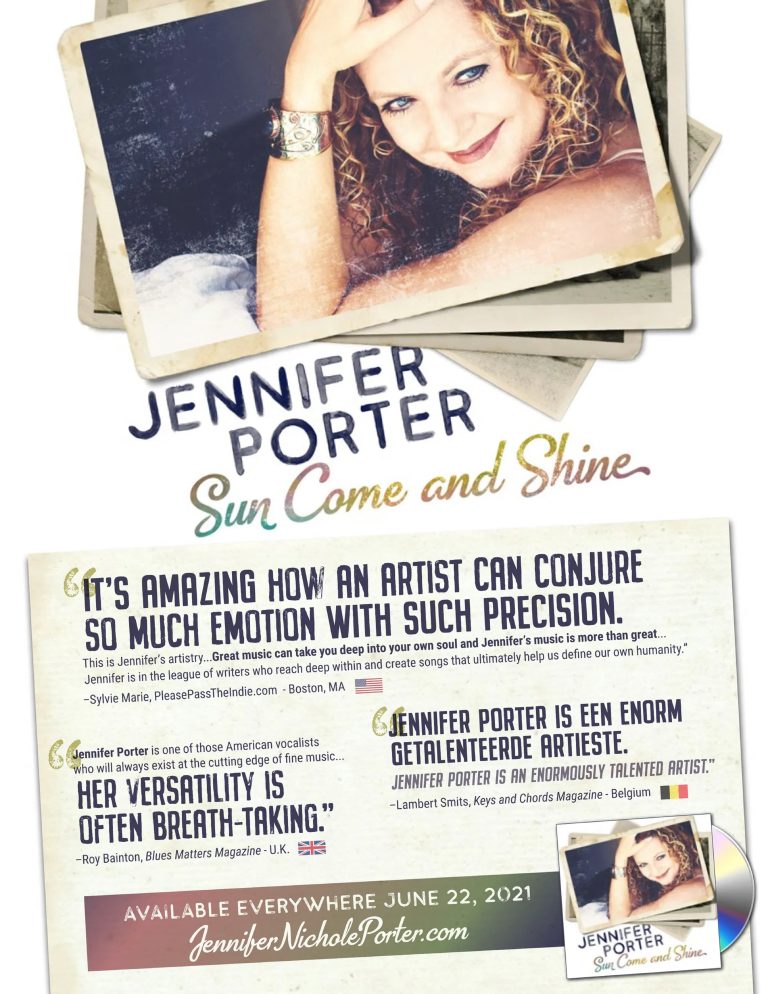 Jennifer Porter to release 'SUN COME AND SHINE' on June 22