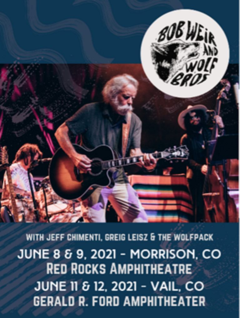 Bob Weir and Wolf Bros confirm Red Rocks Amphitheatre + Vail CO dates