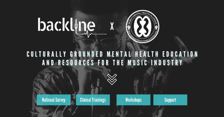 Backline and Black Mental Health Alliance announce partnership and offer resources to serve the music industry