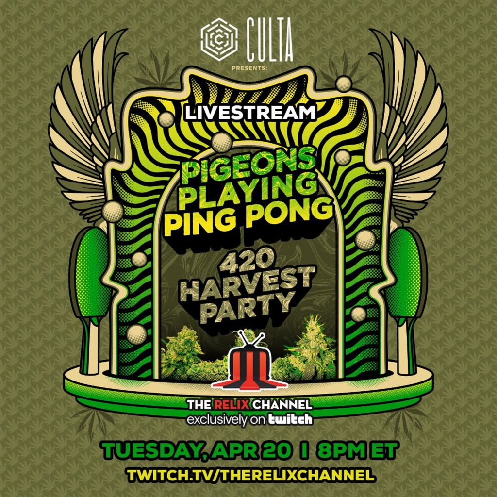 PIGEONS PLAYING PING PONG ANNOUNCES “4/20 HARVEST PARTY” STREAM