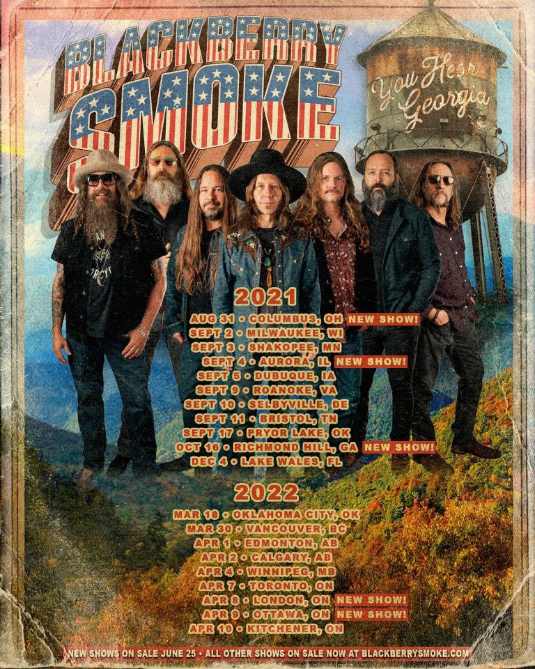 Blackberry Smoke confirms North American “You Hear Georgia Tour"