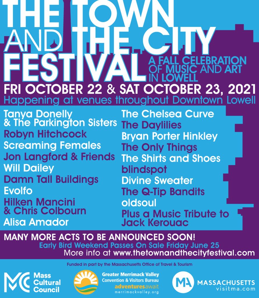 The Town And The City Festival returns to in-person event October 22+23 in Lowell, MA