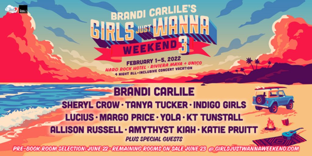 Brandi Carlile’s Girls Just Wanna Weekend returns to Riviera Maya, Mexico February 1-5