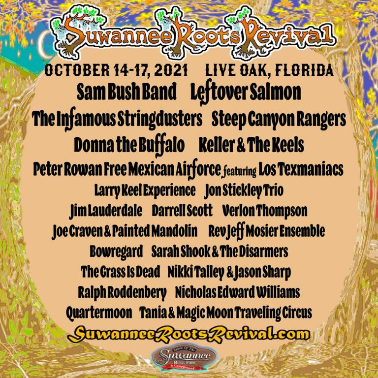 Suwannee Roots Revival Oct 14-17 w/ Sam Bush, Leftover Salmon, The Infamous Stringdusters