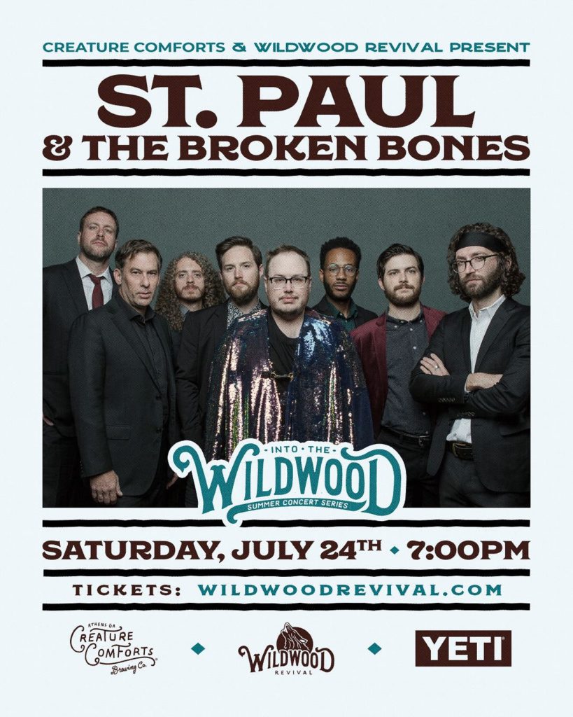 'INTO THE WILDWOOD' SUMMER CONCERT SERIES ANNOUNCES ST. PAUL & THE BROKEN BONES, JULY 24, 2021