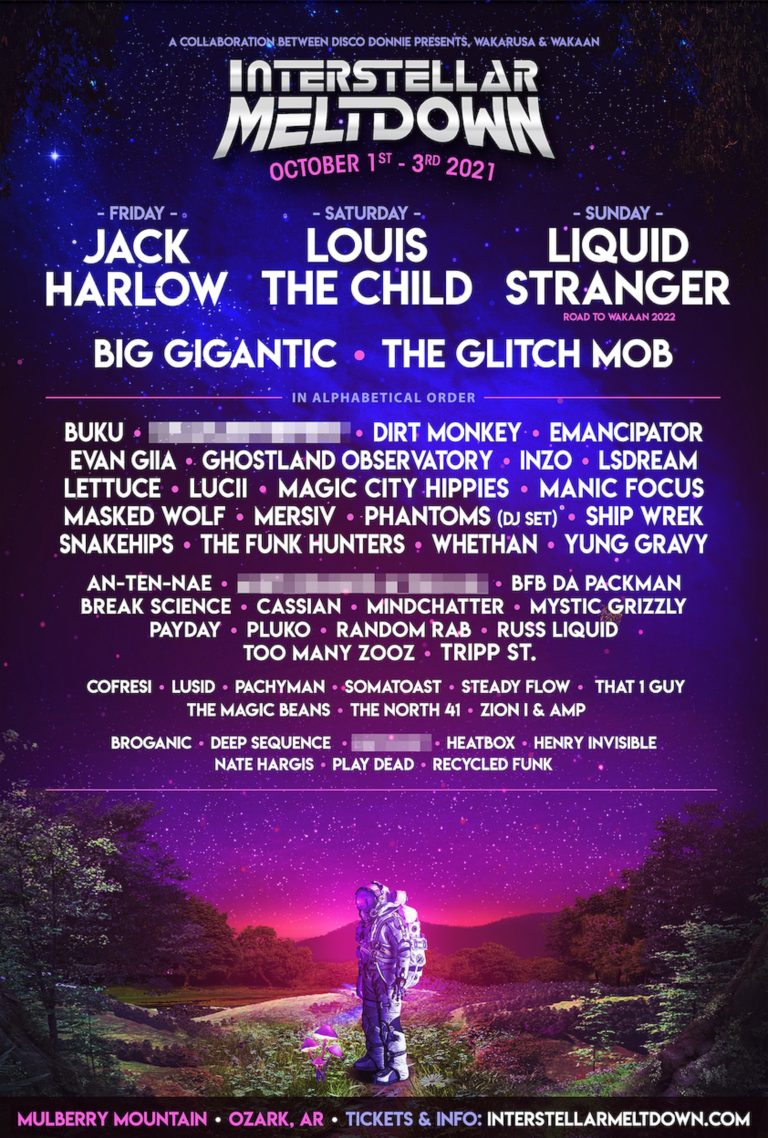 Interstellar Meltdown 2021 announces official artist lineup