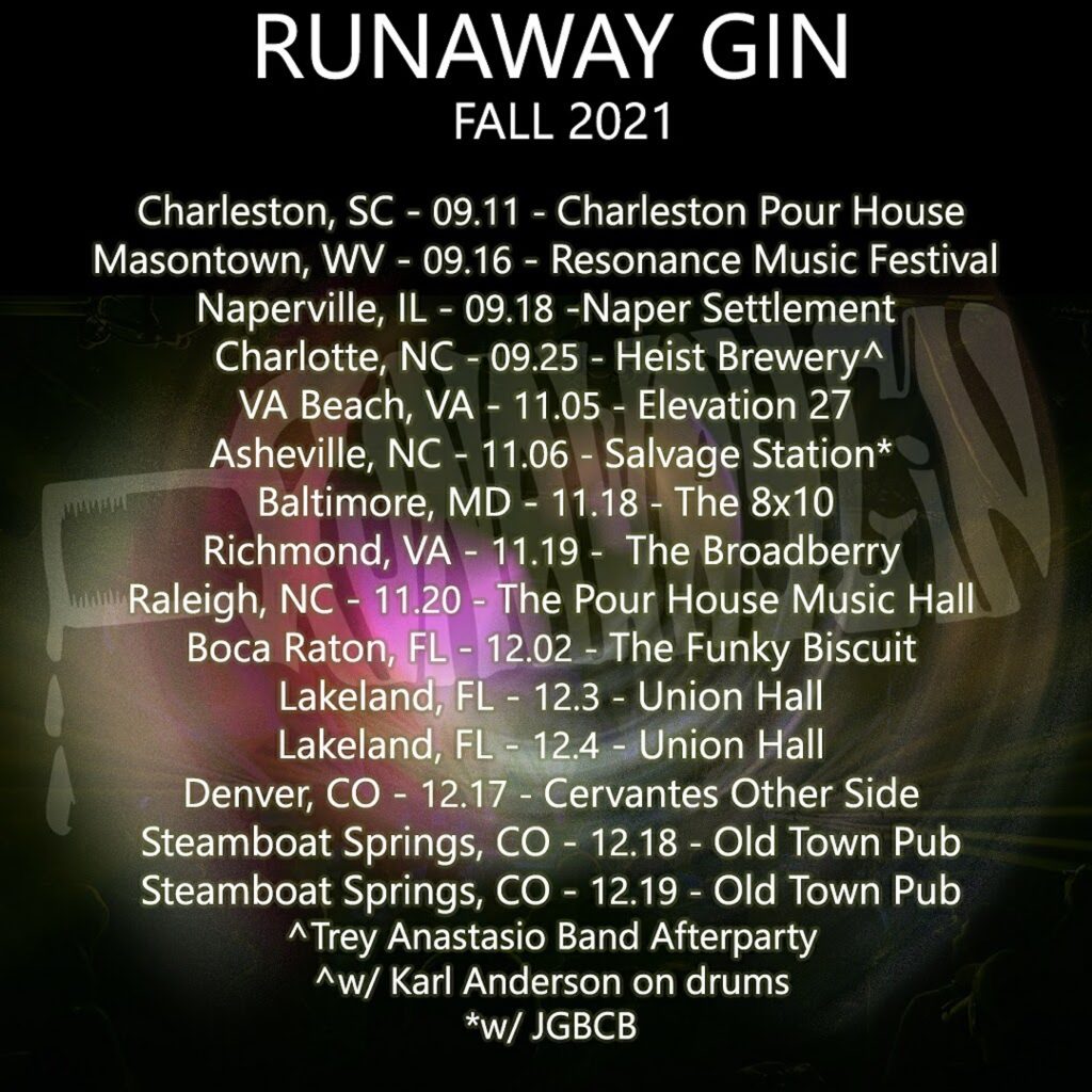 RUNAWAY GIN ANNOUNCES 2021 FALL TOUR