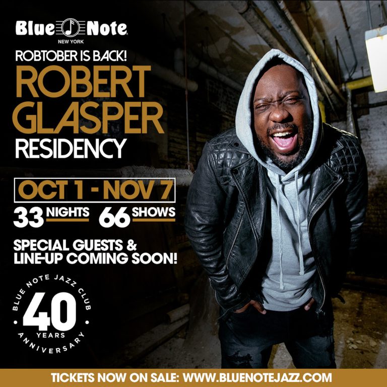 Blue Note Announces Robert Glasper "Robtober" Fall Residency