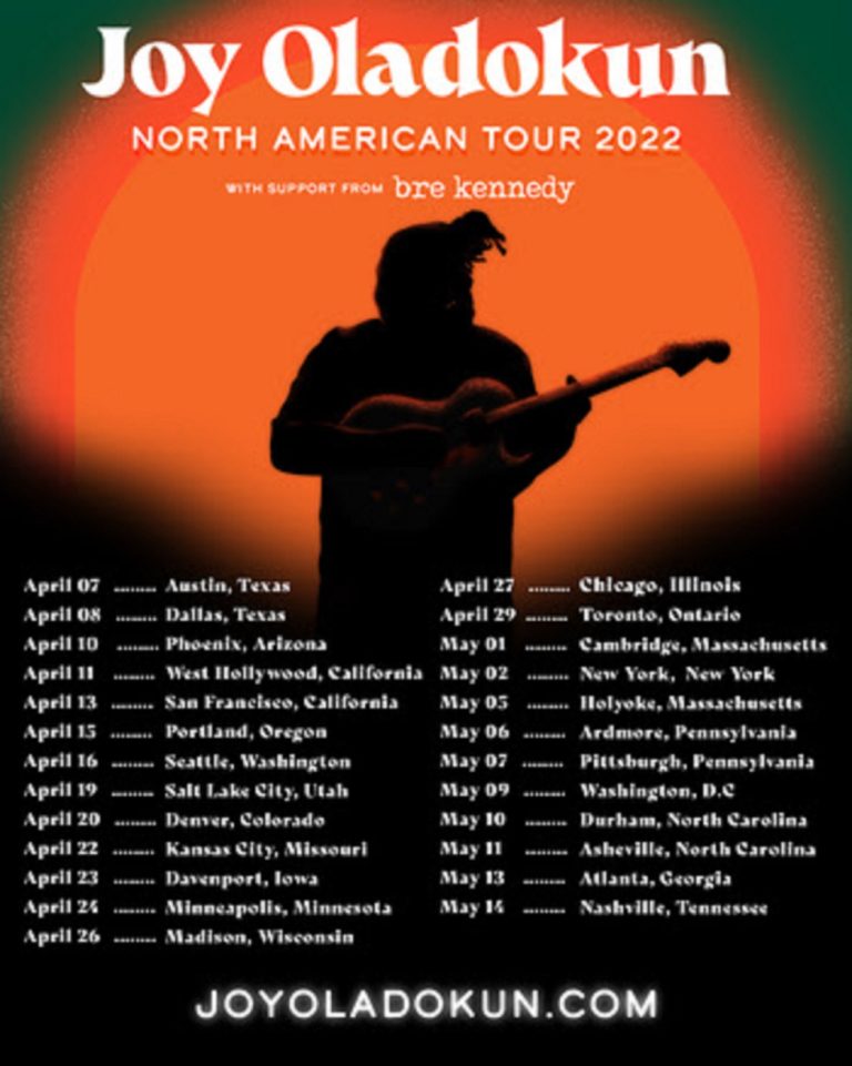 Joy Oladokun confirms first nationwide headline tour