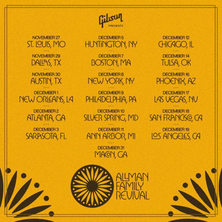 The Allman Family Revival presented by Gibson kicks off this week