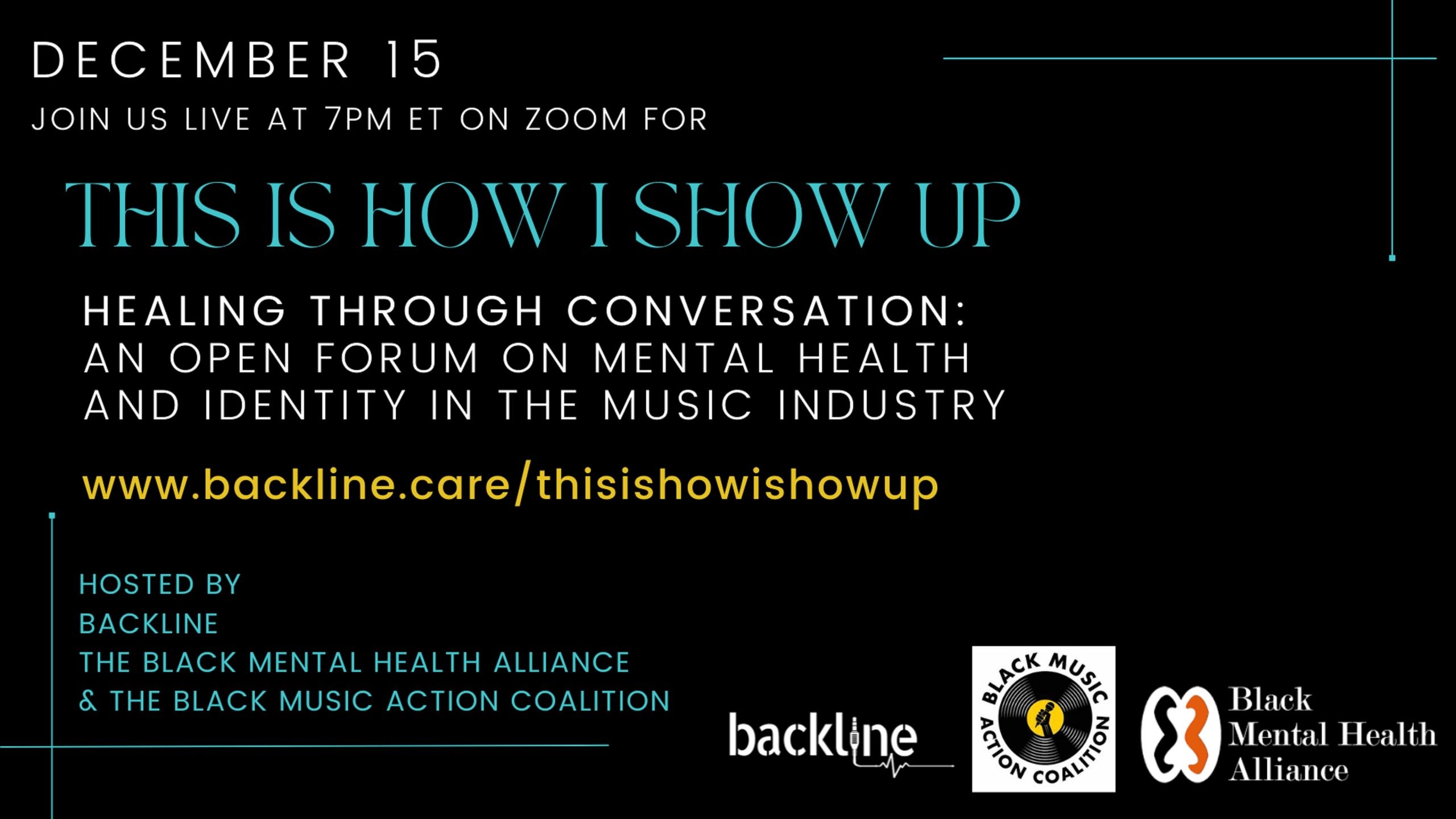 Black Music Action Coalition partners with Black Mental Health Alliance and Backline
