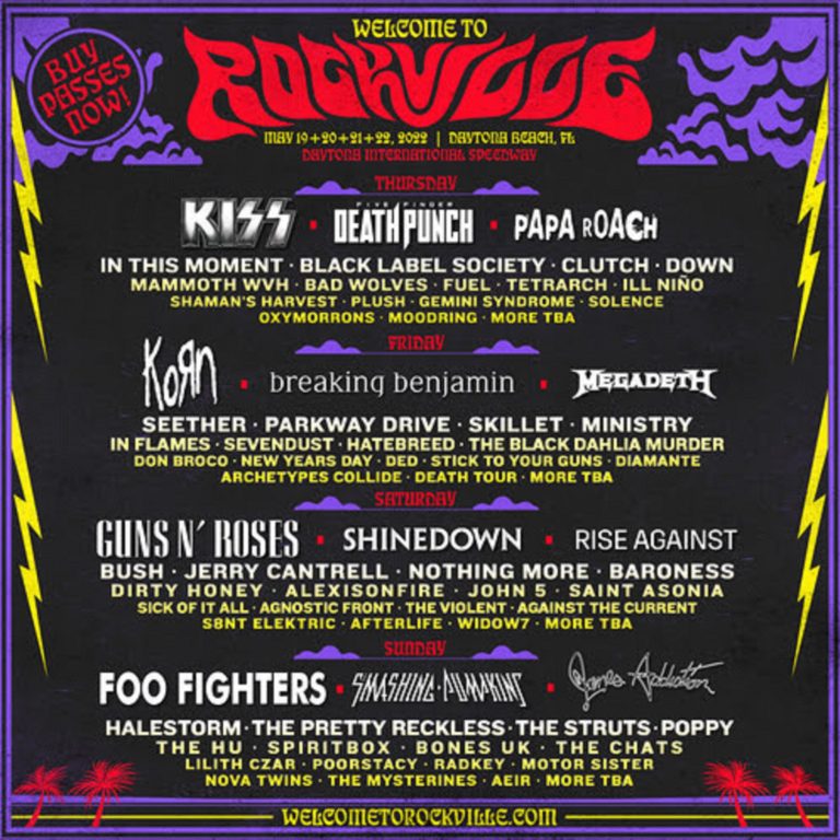 Welcome To Rockville Announces Lineup For America’s Largest Rock Festival May 19-22, 2022