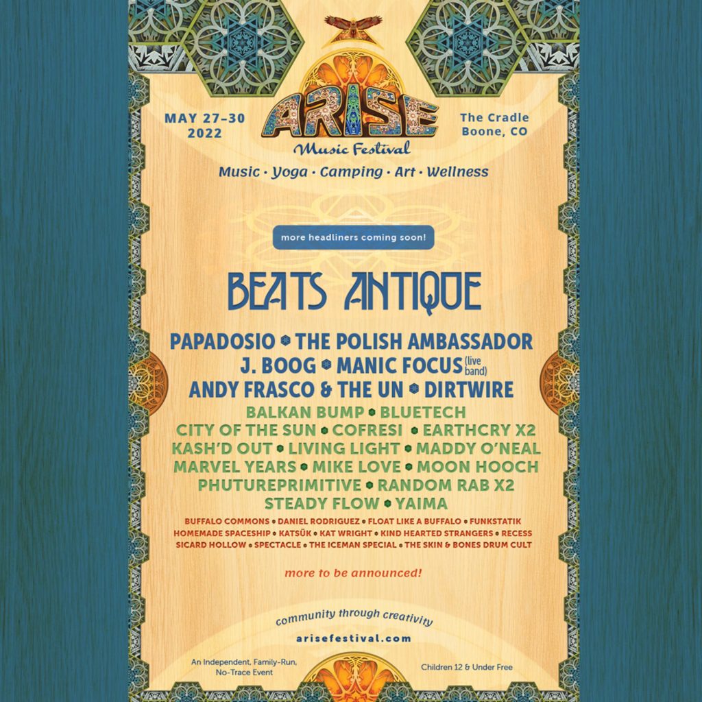 ARISE Music Festival Announces First Artist Reveal for 2022