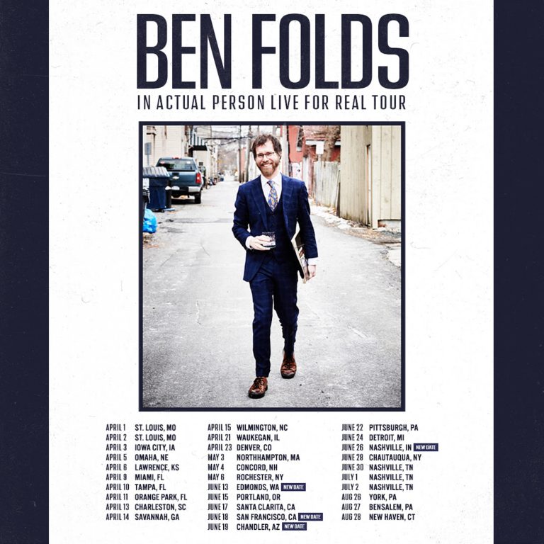 Ben Folds announces US tour dates