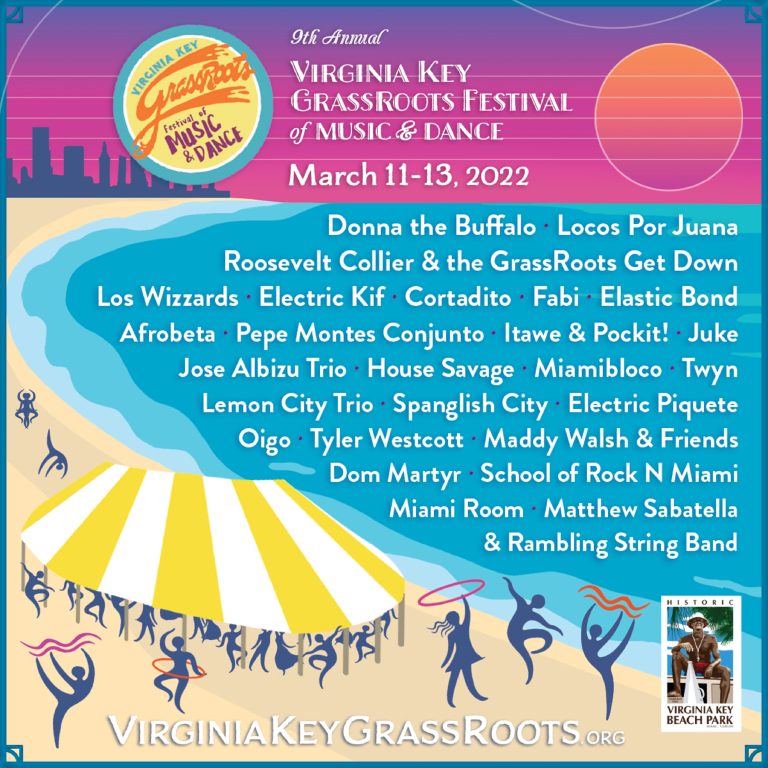 9th Annual Virginia Key GrassRoots Festival Lineup Announced!