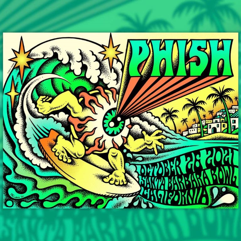 Phish 2021 Fall Tour Signed Poster Online Charity Auction is Live