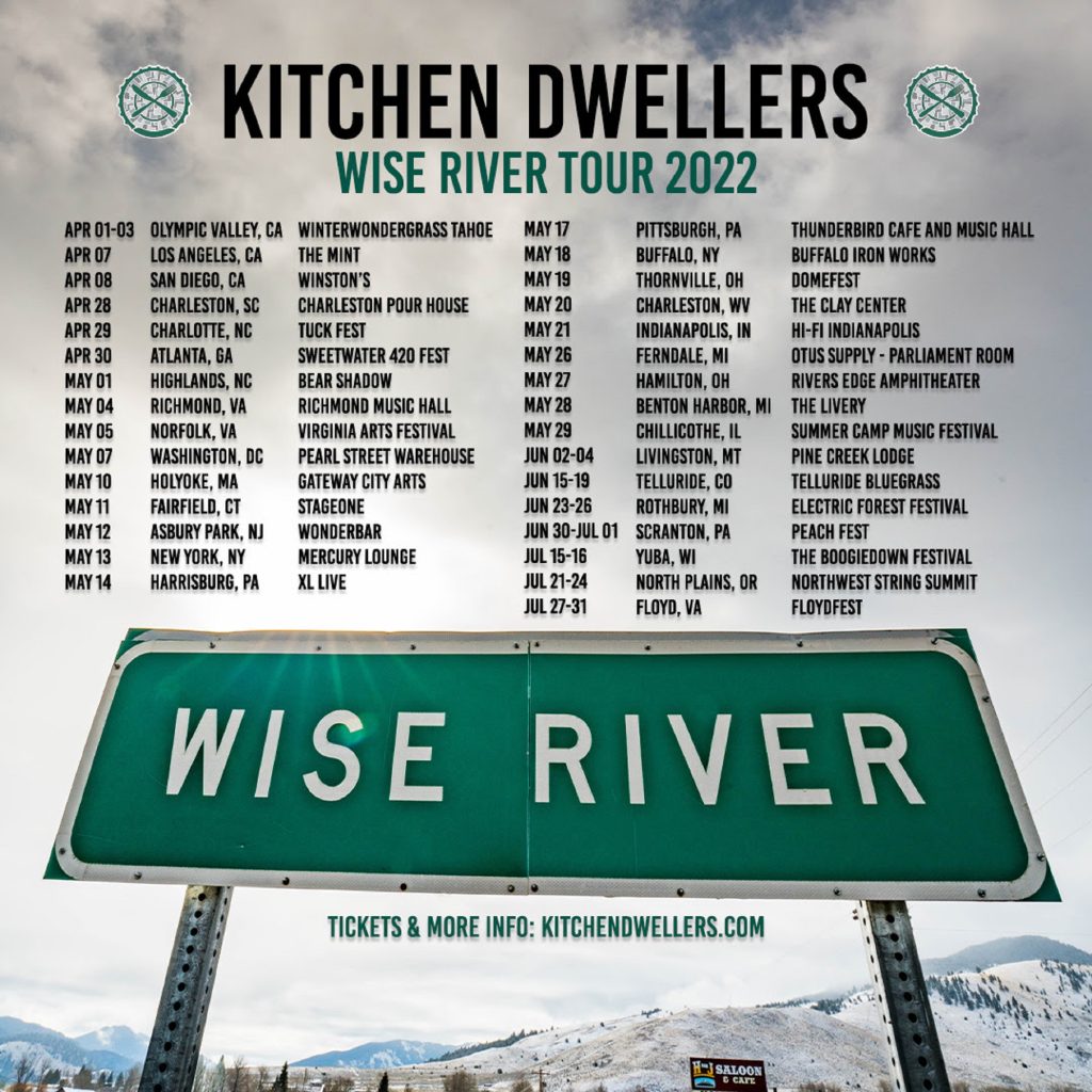 Kitchen Dwellers announce 'Wise River' tour; plus new album out Apr 29