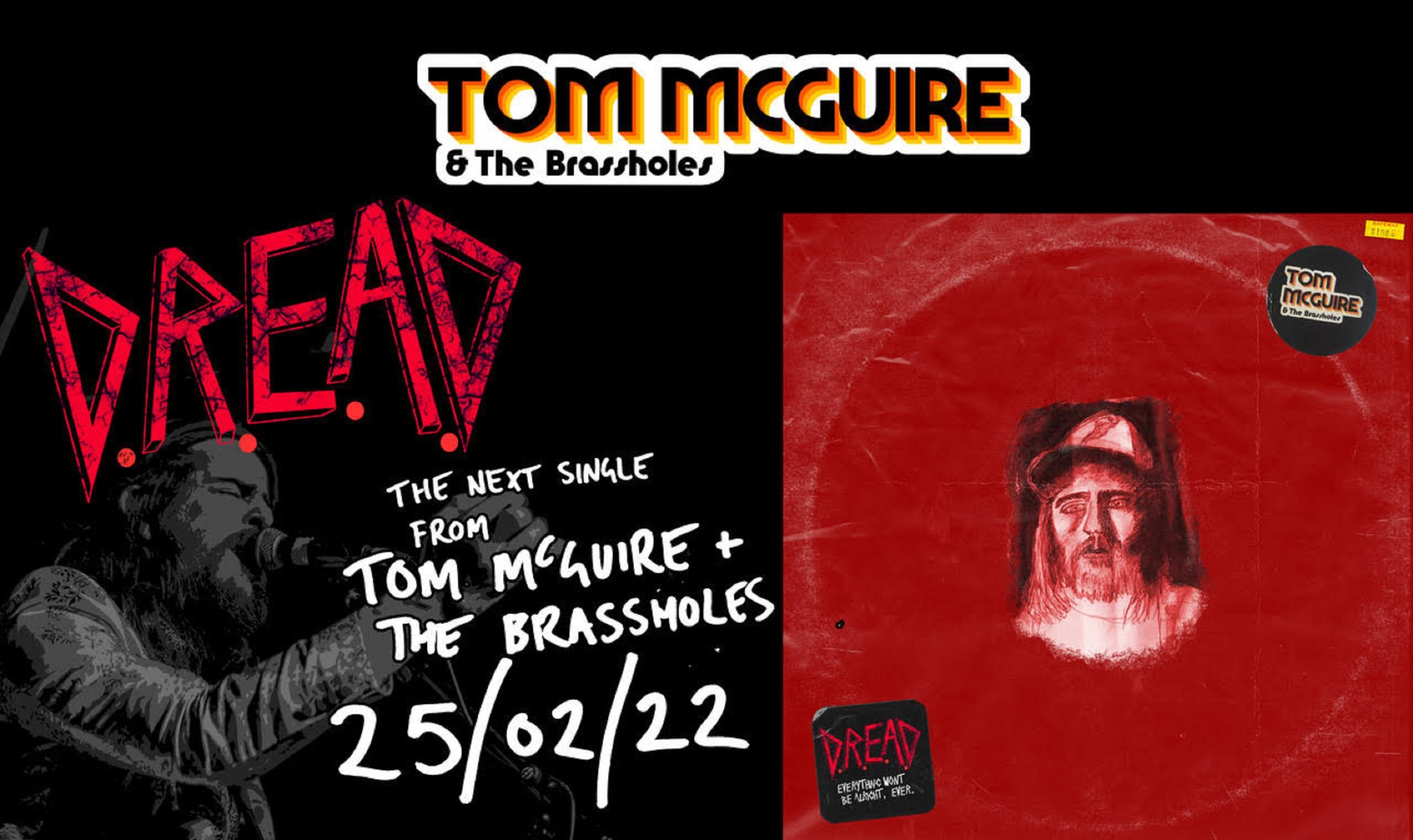 New hard hitting funk from Tom McGuire & the Brassholes "D.R.E.A.D"