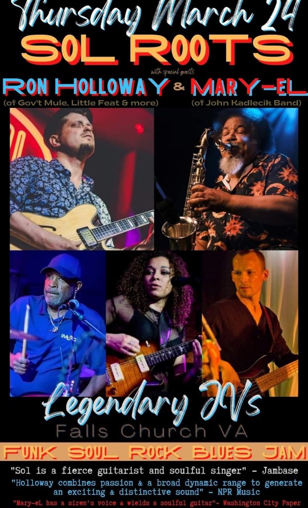 Sol Roots band join forces with saxophonist Ron Holloway and vocalist/guitarist Mary-eL