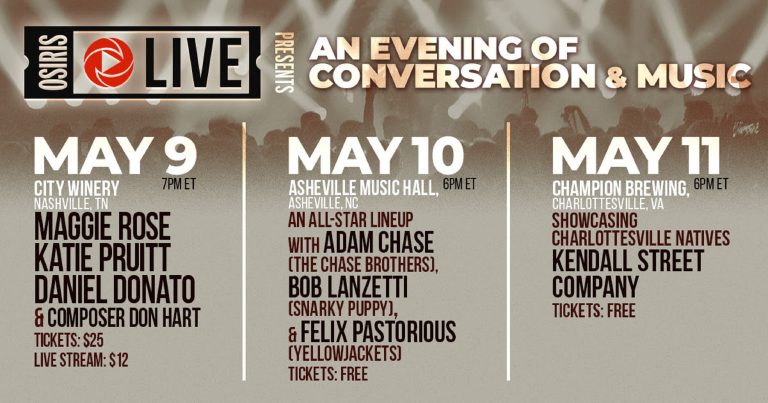 “Osiris Live” Brings Podcasts and Music Together in Nashville, Asheville, and Charlottesville