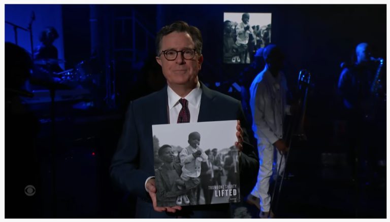 Trombone Shorty on Colbert: 11-piece band brings mighty NOLA funk to The Late Show