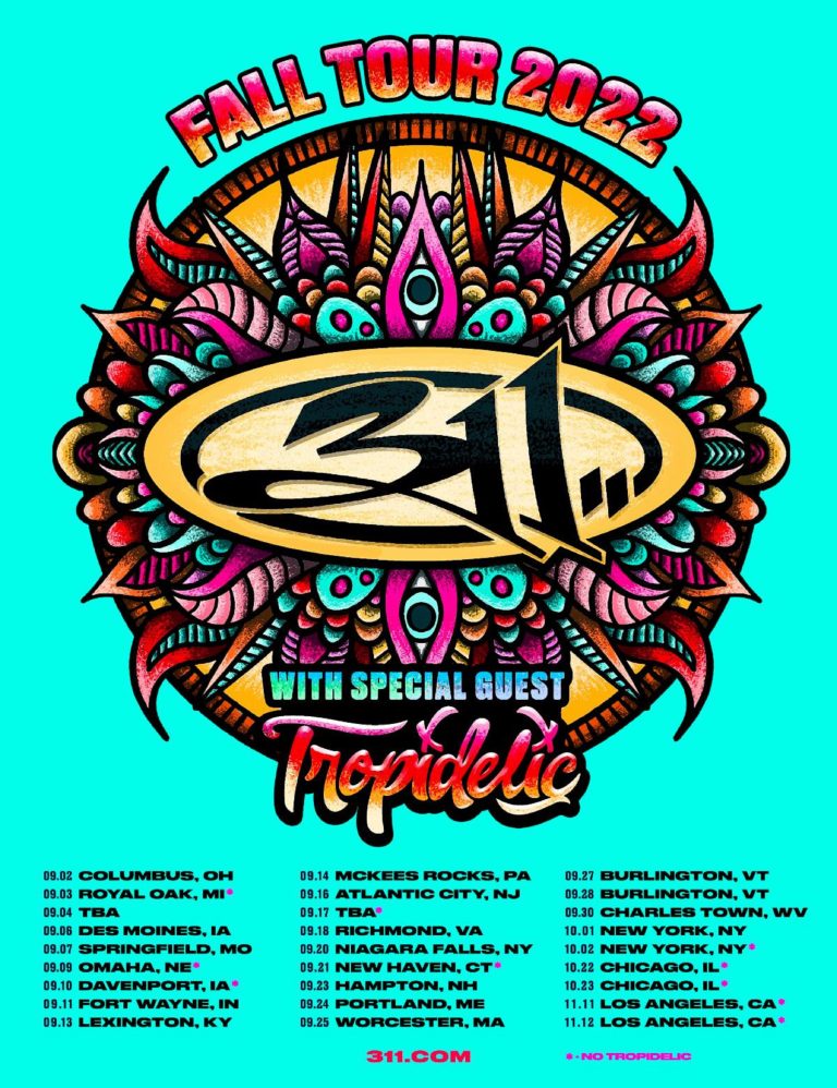 311 Announces Fall Tour 2022