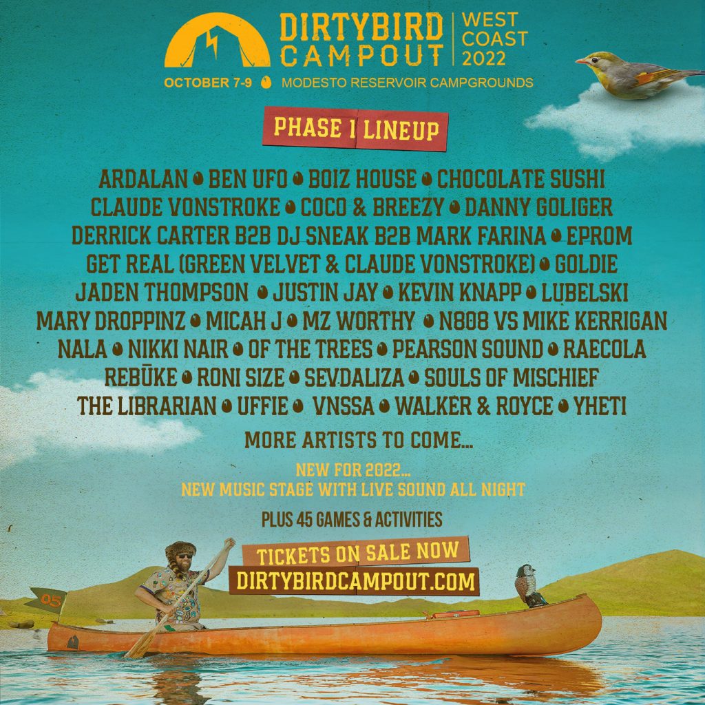 Dirtybird Campout Announces Initial 2022 Artist Lineup