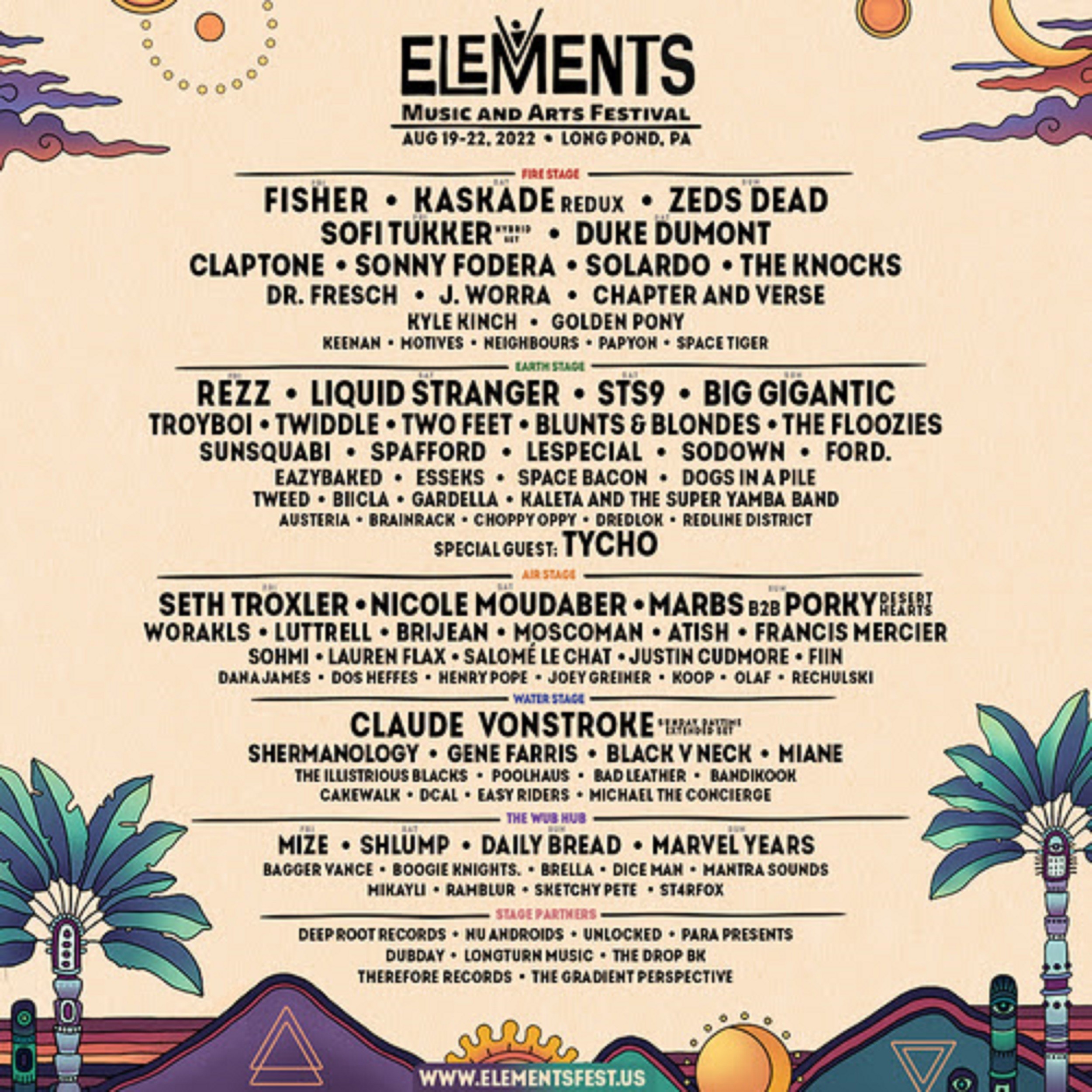 Element Week Elements Music & Arts Festival Is Only 4 weeks Away