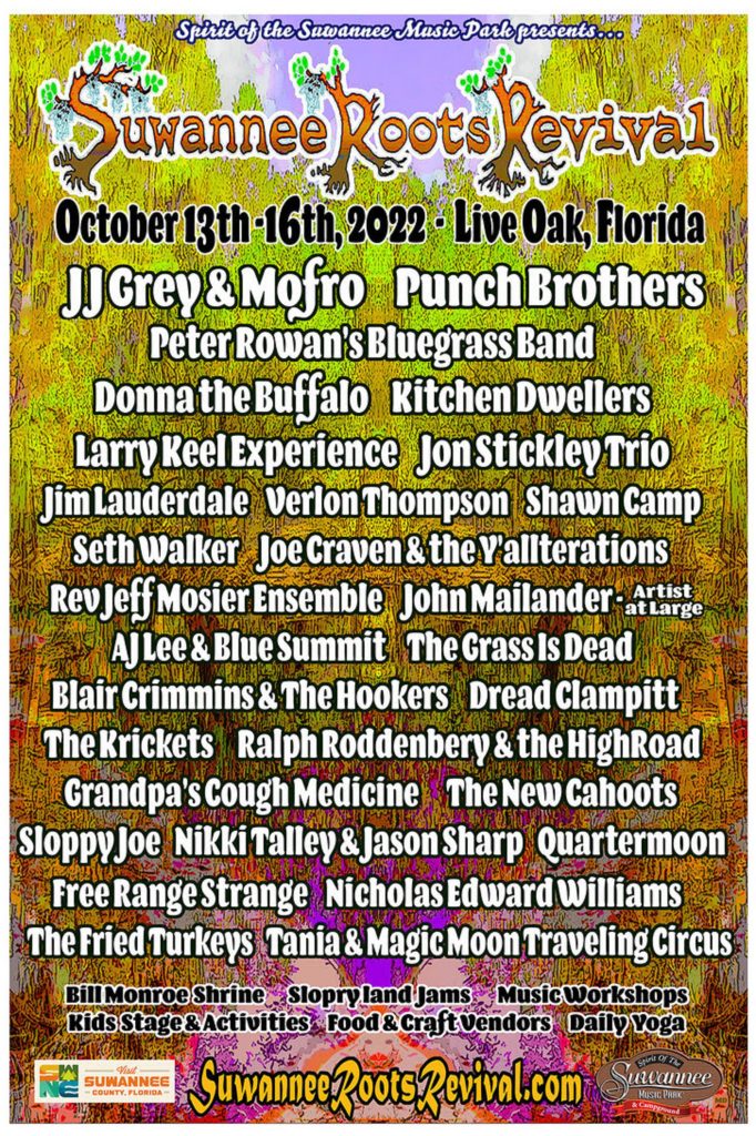 Suwannee Roots Revival Adds Larry Keel Experience and John Mailander – Oct 13-16