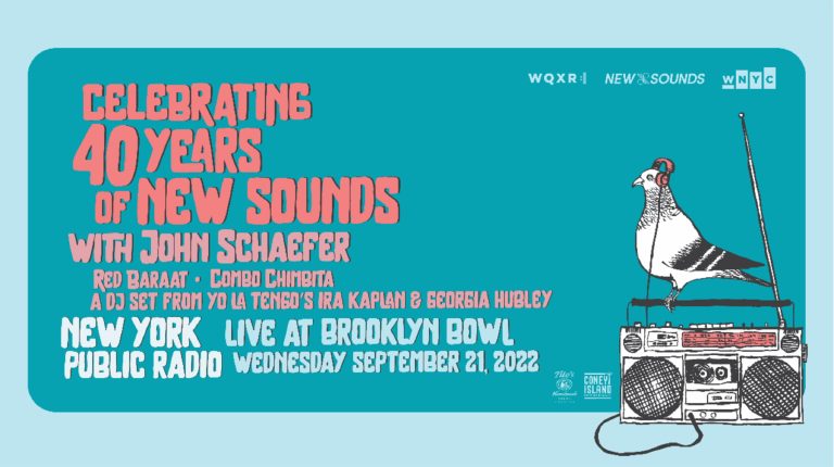 WNYC & WQXR Celebrate 40 Years of “New Sounds” With John Schaeffer at Brooklyn Bowl on 9/21