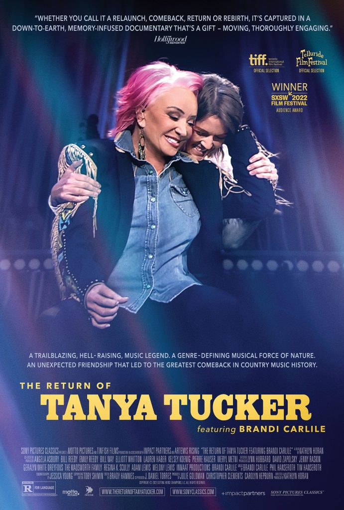 Watch the Trailer for THE RETURN OF TANYA TUCKER – Featuring Brandi Carlile