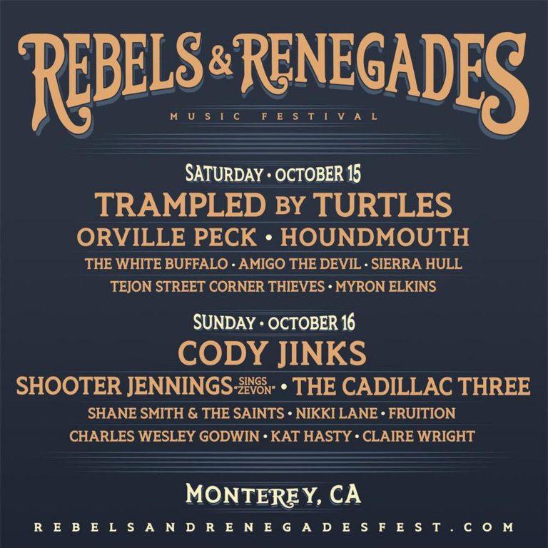 Next weekend in Monterey, CA: Rebels & Renegades Festival