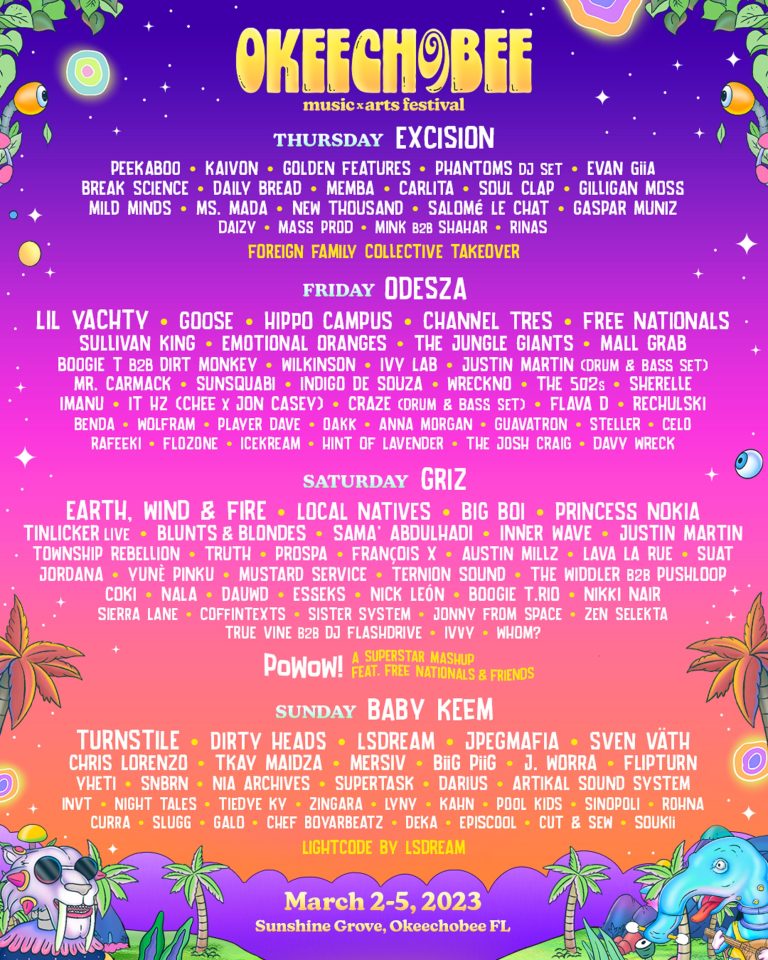 2023 Okeechobee Music & Arts Festival Lineup by Day Revealed