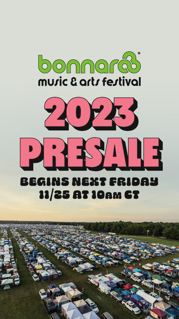 Bonnaroo 2023 presale tickets available on Black Friday