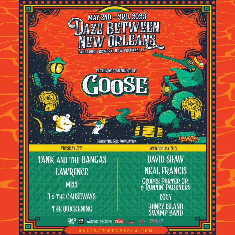 2nd annual Daze Between New Orleans announces 2023 lineup; Goose to headline