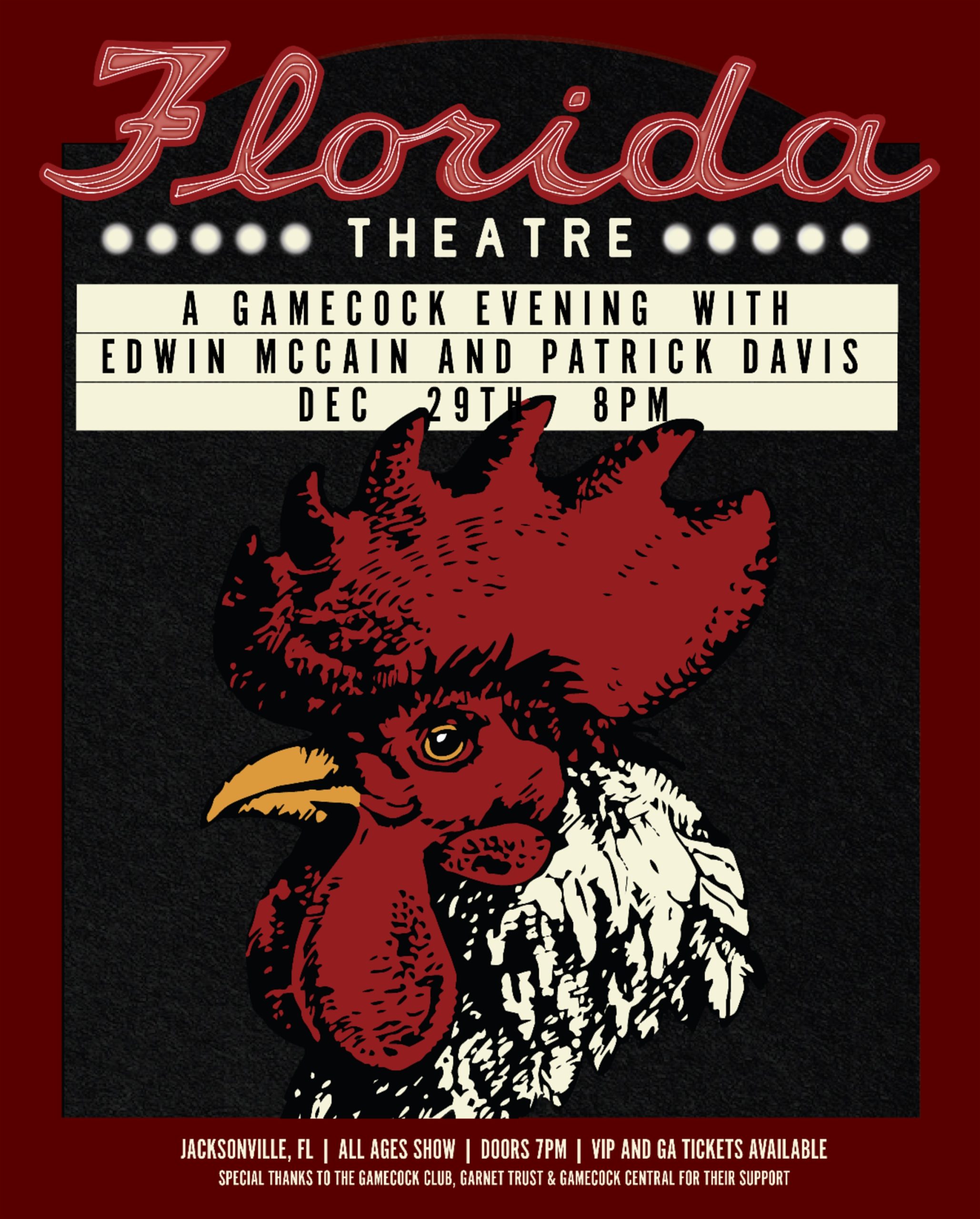 A Gamecock evening prior to the Gator Bowl w/ Edwin McCain and Patrick Davis