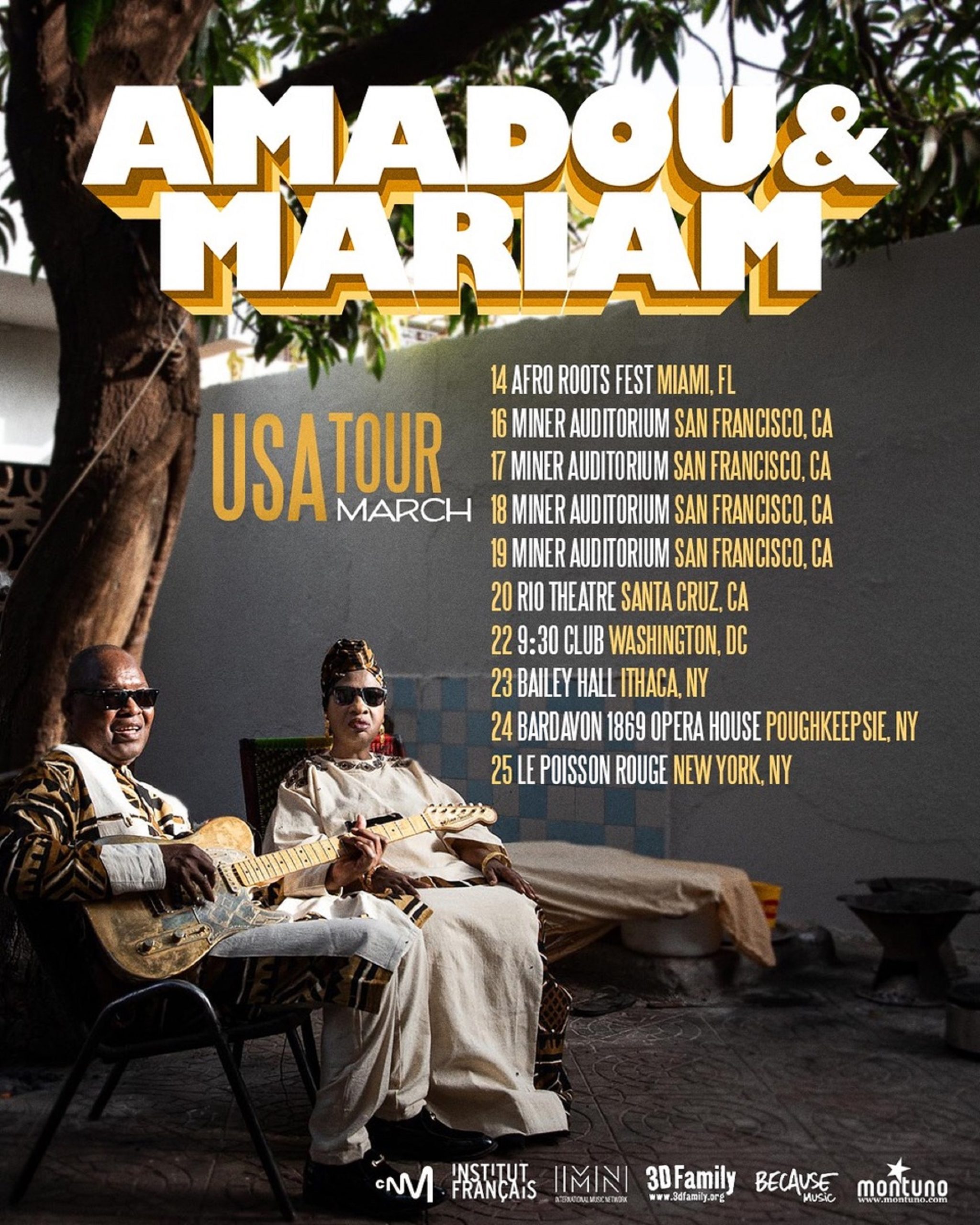 Global Icons of African Music Amadou & Mariam Headline U.S. Venues with 4-Night Run of Shows at SF JAZZ