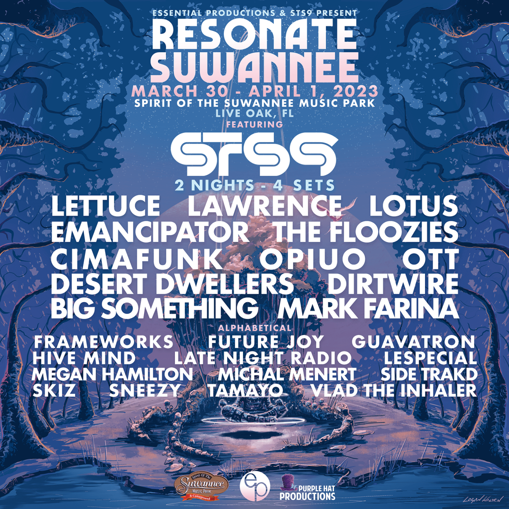 RESONATE SUWANNEE REVEALS 2023 LINEUP WITH STS9, LETTUCE, LAWRENCE, LOTUS, CIMAFUNK, AND MORE