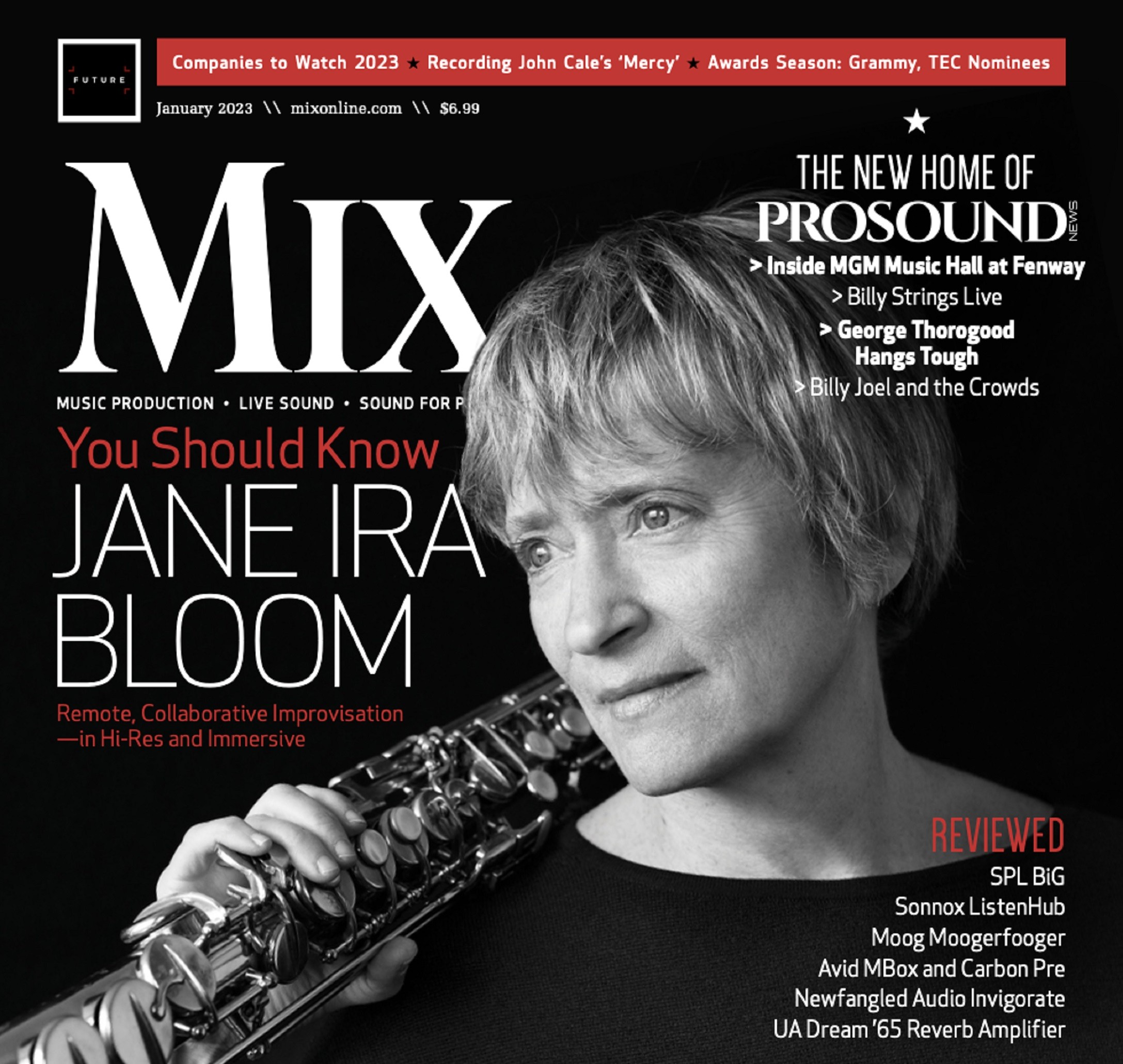 Grammy nominee for Best Immersive Audio Album featured on MIX digital cover