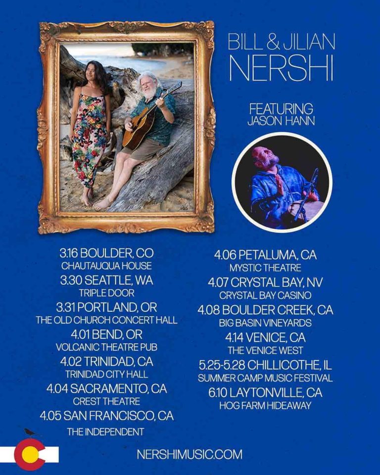 Bill and Jilian Nershi announce 2023 spring tour ft. Jason Hann