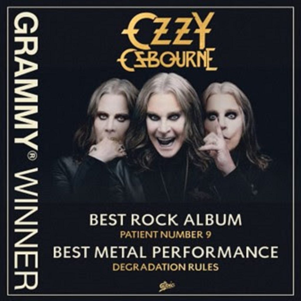 OZZY OSBOURNE WINS “BEST ROCK ALBUM” AND “BEST METAL PERFORMANCE” AT 65TH GRAMMY AWARDS