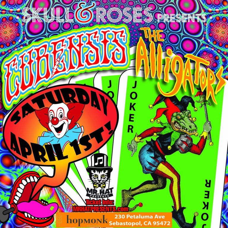 CUBENSIS & ALLIGATORS @ HopMonk Sebastopol | 4/1/23