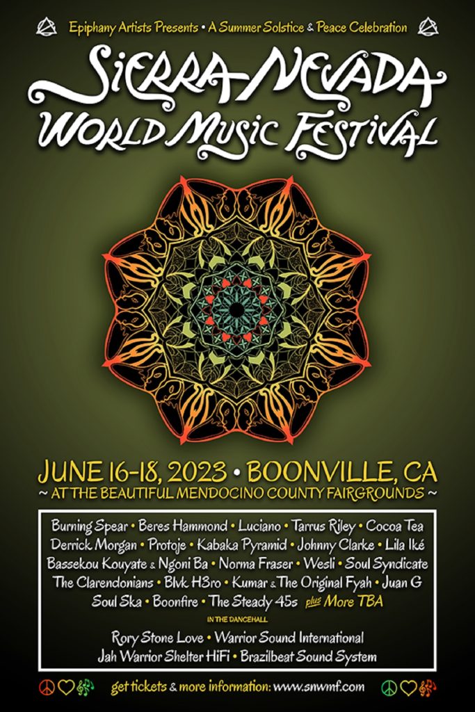 Sierra Nevada World Music Festival Returns to Boonville, CA on Father’s Day Weekend