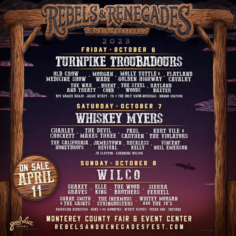 Rebels & Renegades Music Festival Returns To Monterey, CA, October 6-8