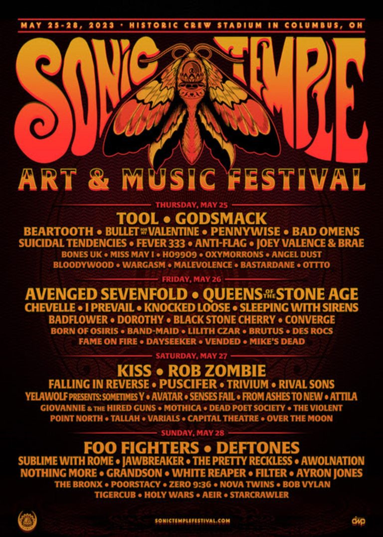 Sonic Temple Art & Music Festival Set Times and On-Site Experiences Announced