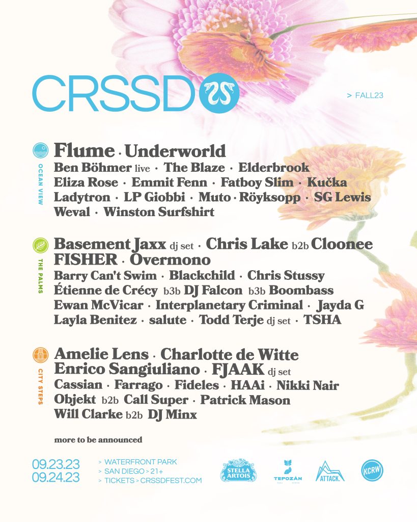 CRSSD Festival Announces Lineup for Fall 2023 Edition