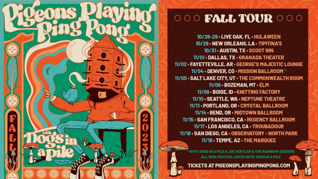 PIGEONS PLAYING PING PONG ANNOUNCES FALL 2023 TOUR DATES