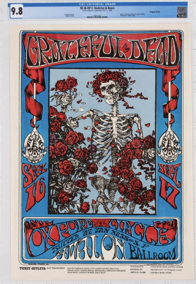 Iconic 1966 Grateful Dead Poster Up for Auction