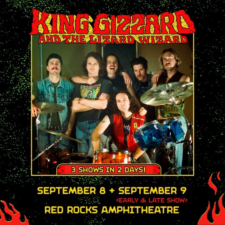 King Gizzard & The Lizard Wizard to Electrify Red Rocks with Three Shows Over Two Days!